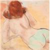 Image 1 : Pal Fried (1893-1976), Hungarian, NUDE FROM THE BACK, Pastel on paper; signed lower left, Sig...