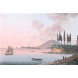 19th Century Neopolitan School, GAETA, Gouache; titled bottom centre, 12.2" x 17.1" - 31 x 43...