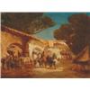 Image 1 : Alberto Pasini (1826-1899), Italian, AN ARAB MARKET,, Oil on canvas; signed and dated 1856 lo...