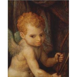 School of Parmigianino (Girolamo Francesco Maria Mazzola)(1503-1540), Italian, CUPID WITH HIS B...