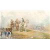 Image 2 : Jerzy Truszkowski (20th Century), Polish, NAPOLEON SURVEYING THE FRENCH ADVANCE AND POLISH CAVA...