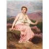 Image 1 : Philip Hermogenes Calderon (1833-1898), Spanish, HARK, HARK, THE LARK, Oil on canvas; signed an...