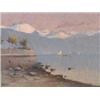 Image 1 : Fernard Gaulis (1860-1924), Swiss, LOOK-OUT, LAKE GENEVA, Oil on canvas; signed lower left, 1...