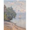 Image 1 : Fernand Gaulis (1860-1924), Swiss, PENSION ITTEN, LAC LEMAN, Oil on board; signed lower left, t...
