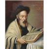 Image 1 : B** Sokiranisky, (19th/20th Century), European, RABBI READING IN HIS STUDY, Oil on canvasboar...
