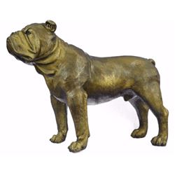English Bulldog Garden Bronze Statue Art decore figurine