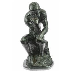 Massive Extra Large Rodin Thinker Famous Work Artwork Bronze Sculpture Marble Nr