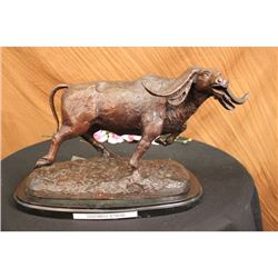 Stock Market Bull Bronze Sculpture Signed By Barye Art