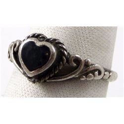 sterling silver black onyx ring