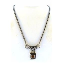 festoon citrine sterling silver necklace