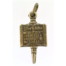 academic drop dangle sterling silver pendant