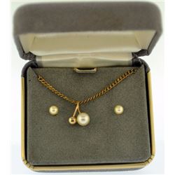vintage estate pearl necklace set