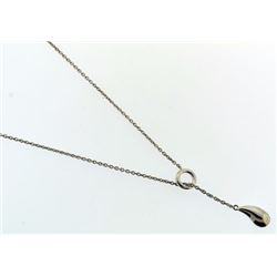 vintage festoon charm sterling silver necklace