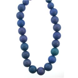 large blue fashion necklace