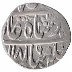 Silver One Rupee Coin of Sambhal Mint of Rohilkhand Kingdom.