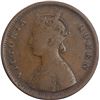 Image 2 : Copper Half Anna Coin of Victoria Queen of Calcutta Mint of 1862.
