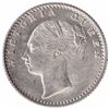 Image 1 : Silver One Quarter Rupee Coin of Victoria Queen of Calcutta Mint of 1840.