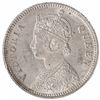 Image 2 : Silver One Quarter Rupee of Victoria Queen of Calcutta Mint of 1862.