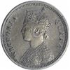 Image 2 : Silver One Quarter Rupee Coin of Victoria Queen of Bombay Mint of 1874.
