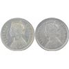 Image 2 : Silver One Quarter Rupee Coins of Victoria Queen of Bombay Mint of 1877.