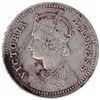 Image 2 : Silver One Quarter Rupee Coin of Victoria Empress of Bombay Mint of 1881.