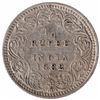 Image 1 : Silver One Quarter Rupee Coin of Victoria Empress of Calcutta Mint of 1882.