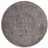 Image 1 : Silver One Quarter Rupee Coin of Victoria Empress of Calcutta Mint of 1883.