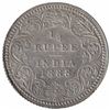 Image 1 : Silver One Quarter Rupee Coin of Victoria Empress of Calcutta Mint of 1888.