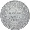 Image 1 : Silver One Quarter Rupee Coin of Victoria Empress of Calcutta Mint of 1891.