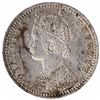 Image 2 : Silver One Quarter Rupee Coin of Victoria Empress of Bombay Mint of 1892.