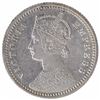 Image 2 : Silver One Quarter Rupee Coin of Victoria Empress of Calcutta Mint of 1893.