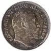 Image 2 : Silver One Quarter Rupee Coin of King Edward VII of Calcutta Mint of 1906.