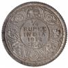 Image 1 : Silver One Quarter Rupee Coin of King George V of Calcutta Mint of 1912.
