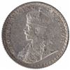 Image 2 : Silver One Quarter Rupee Coin of King George V of Calcutta Mint of 1912.