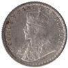 Image 2 : Silver One Quarter Rupee Coin of King George V of Calcutta Mint of 1913.