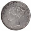 Image 1 : Silver Half Rupee Coin of Queen Victoria of Bombay Mint of 1840.