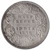 Image 1 : Silver Half Rupee Coin of Queen Victoria of Calcutta Mint of 1875.