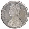 Image 2 : Silver Half Rupee Coin of Victoria Empress of Bombay Mint of 1893.
