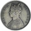 Image 2 : Silver Half Rupee Coin of Victoria Empress of Calcutta Mint of 1893.