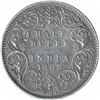 Image 1 : Silver Half Rupee Coin of Victoria Empress of Calcutta Mint of 1899.