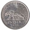 Image 1 : Nickel Half Rupee Coin of King George VI of Bombay Mint of 1946.