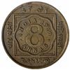 Image 1 : Copper Nickel Eight Annas Coin of King George V of Calcutta Mint of 1919.