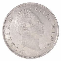 Silver One Rupee Coin of King William IIII of Calcutta Mint of 1835.