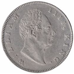 Silver One Rupee Coin of King William IIII of Calcutta Mint of 1835