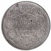 Image 1 : Silver One Rupee Coin of Victoria Queen of Bombay Mint of 1862.