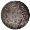 Image 1 : Silver One Rupee Coin of Victoria Queen of Bombay Mint of 1862.