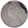Image 2 : Silver One Rupee Coin of Victoria Queen of Bombay Mint of 1862.