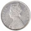 Image 2 : Silver One Rupee Coin of Victoria Queen of Bombay Mint of 1862.