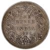 Image 1 : Silver One Rupee Coin of Victoria Queen of Bombay Mint of 1862.