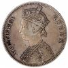 Image 2 : Silver One Rupee Coin of Victoria Queen of Bombay Mint of 1862.